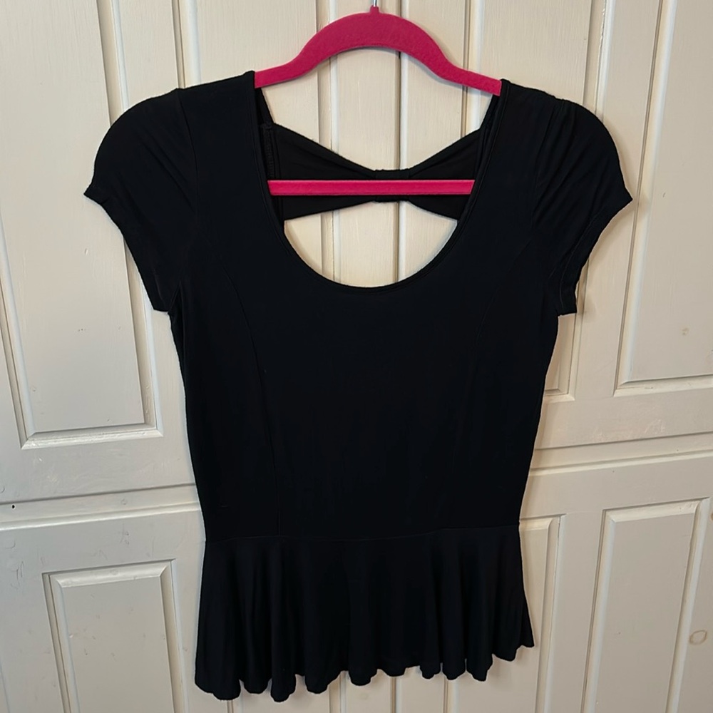Black paper+tee top